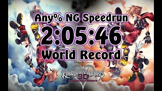 Kingdom Hearts Dream Drop Distance Any Speedrun World Record in 20546  Beginner New Game [upl. by Oric830]