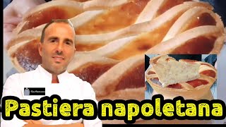 Pastiera napoletana impastata a mano con pasta frolla senza uova ricetta facilissima [upl. by Katt]