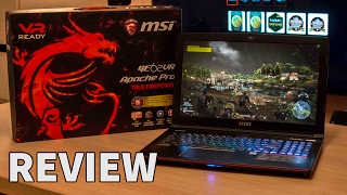 The MSI GE62VR 6RF Apache Pro GTX1060 REVIEW by Tanel [upl. by Kilah]