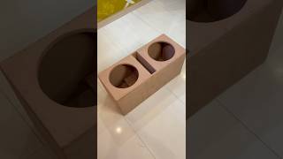 subwoofer box  subwoofer box design  dual subwoofer box design shorts shortvideos shortsfeed [upl. by Akcirderf842]