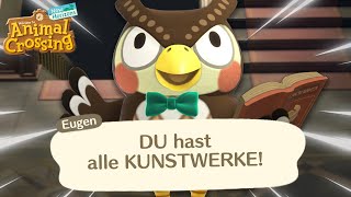 ALLE Kunstwerke in 24 STUNDEN BEKOMMEN Ohne Zeitreisen 🗿 in Animal Crossing New Horizons 🏝️ [upl. by Searby782]