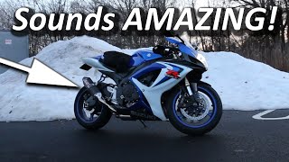 Suzuki GSXR600 Yoshimura TRC Full Exhaust BEST SOUNDING [upl. by Ernst]