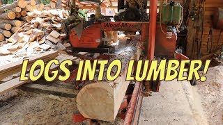 Sawing Logs Into Lumber [upl. by Squier]