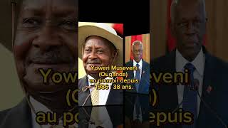 Top 10 présidents africains ayant passé plus de temps au pouvoir Afrique histoire shorts viral [upl. by Cosimo]