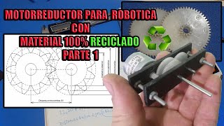 MOTORREDUCTOR PARA ROBOTICA PARTE 1  CALCULAR DISTANCIA ENTRE CENTROS [upl. by Nevin440]