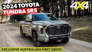 2024 Toyota Tundra SR5 review Exclusive Australian first drive  4X4 Australia [upl. by Anialam]