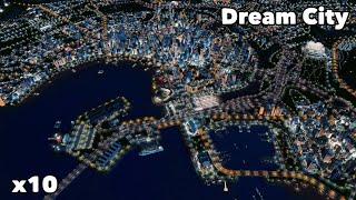 100k Population Dream City Timelapse Build  Cities Skylines  No Mods  Chill House Music [upl. by Claretta]