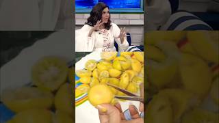 😮NIDA Yasir ne lemon 🍋 k chilky Ki recipe bta dihow to make lemon acharshortsyoutubeshortsviral [upl. by Ettenhoj894]