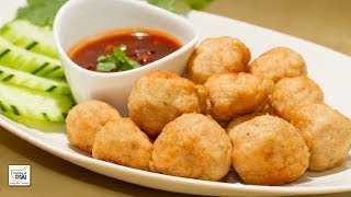 Receta fácil de Albóndigas de cerdo fritas con salsa de tamarindo [upl. by Quent642]