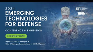 2024 Emerging Technologies For Defense Conference Promo [upl. by Bentlee]