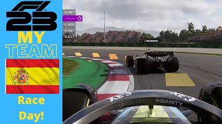 F1 23 My Team S2EP26 Spain  Race Day [upl. by Kelsi646]