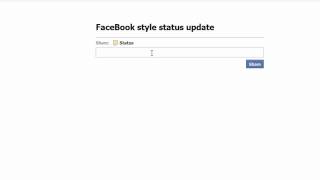 jQuery Tutorial FaceBook styled status update or wall part1 [upl. by Ava126]