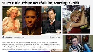 10 Best Movie Performances Of All Time According To Reddit [upl. by Lhok]