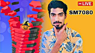 Stack Ball 😱 LIVE🔴 daily gaming ShahrukhSM7080🍁200K LIVE 🎮📲 2024 [upl. by Saturday554]