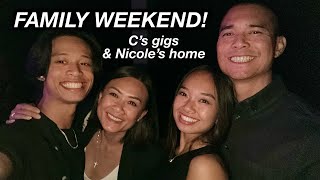 FAMILY VLOG  Cs gigs and Nicoles home  The Laeno Family [upl. by Huey830]