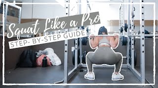 How to Use a Squat Rack  How to Squat  BEGINNERS GUIDE [upl. by Oir967]