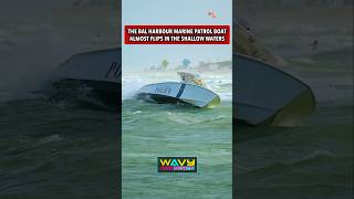 Police boat in trouble at Haulover Inlet   Wavy Boats [upl. by Rumney]