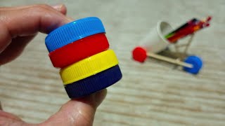 AMAZING recycling idea with plastic bottle caps DIY [upl. by Eimaraj]