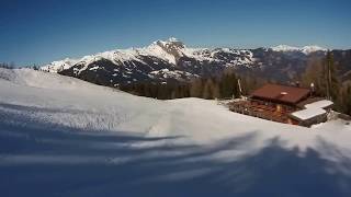 Dorfgastein  Großarl Piste D2 Grabnerabfahrt  Piste D1a Fulseck  Gipfelexpress [upl. by Amikehs]