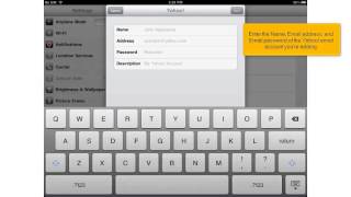 How to setup a Yahoo email account on your iPad [upl. by Yenmor]