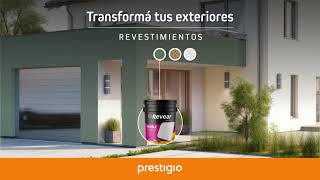 Transformá tus Exteriores 🧡 Revestimientos Texturados en Prestigio [upl. by Aivilys]