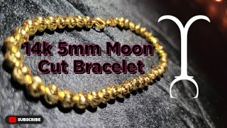 Worlds Shiniest BraceletChain 14k 5mm Moon Cut Bracelet from Jacoje [upl. by Htnamas]