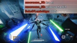 DESTROYING with General Grievous  Star Wars Battlefront 2  Supremacy 269 Kills [upl. by Alliber121]