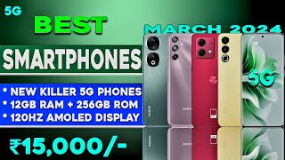 Top 5 Best amp AllRounder 5G Phone Under 15000 in 2024 4K Recording Best 5G Mobile Under 15000 [upl. by Assirahc]