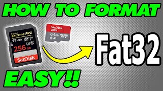 EASY  How to Format Large SD Cards to Fat32 [upl. by Kotta724]