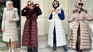 معاطف شتوية 2025 للمحجباتمعاطف كلاص جدا أنيقة Monteau pour femme  Winter clothes for veiled women [upl. by Odracir]