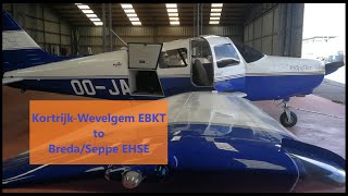 VFR from KortrijkWevelgem EBKT to BredaSeppe EHSE [upl. by Correna]