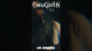 ConflaGratioN  Fading Glow  Live Rehearsal metal metalhead new conflagration [upl. by Aititel]