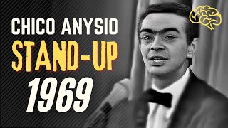 CHICO ANYSIO fazendo STANDUP COMEDY em 1969 [upl. by Elinad]