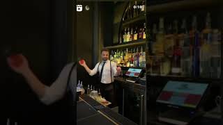 do you know how to serve an aperol  aperolspritz barman aperolspritzmusic drinks bar [upl. by Bensky]