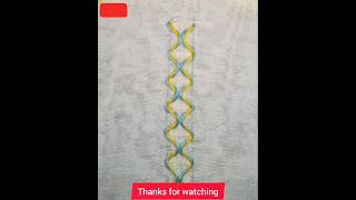 Simple border line designshortsembroidery [upl. by Strickman]