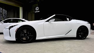 Unveiling Elegance 2024 Lexus LC 500 Convertible in Ultra White  A Pinnacle of Luxury Performance [upl. by Roarke492]