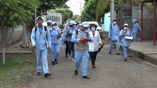 Aplican larvicidas contra mosquitos en 400 viviendas del barrio Alfredo Silva [upl. by Hizar]