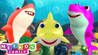 Baby Shark Dance Song🦈😻 Kids Songs and Nursery Rhymes  Meekos Family [upl. by Anatola6]