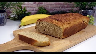 Low Carb Bananenbrot  Ohne Mehl amp ohne Zucker [upl. by Langston426]