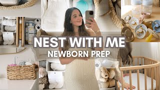 NESTING FOR BABY IN 48 HOURS  Newborn Prep at 37 Weeks Pregnant [upl. by Neellek]