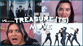 WHAT THE HELL JEROME amp HIS FRIENDS 😱 Reacting to TREASURE  MOVE T5 MV  Ams amp Ev React [upl. by Haelat]