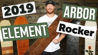 2019 Arbor Element Rocker Snowboard Review [upl. by Sanborn]