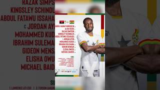 GHANA LIVE LINEUP ghana blackstar puma kudus ayew football soccer AFCON2025Q [upl. by Annoynek]