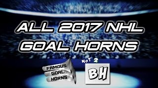 ALL NHL Goal Horns 20162017 [upl. by Sosanna277]