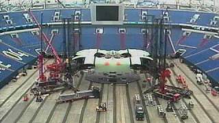 U2 360° Tour The Claw  Stage Construction and Deconstruction Stage build Time Lapse [upl. by Bess]