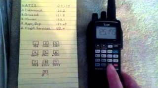 Naming Frequencies into programmed channels on the Icom IC [upl. by Larianna147]