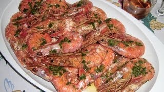 Como hacer gambas al horno [upl. by Assilat]