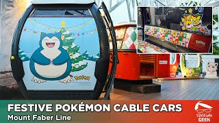 Festive Pokémon Singapore Cable Cars  From Nov 1 2023 [upl. by Tneciv955]