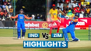 IND Vs ZIM Highlights 2nd T20 Abhishek Sharma Hits Century India Beat Zimbabwe By 100 Runs [upl. by Kihtrak172]