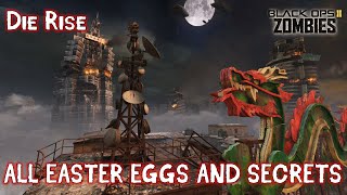 Die Rise  All Easter Eggs and Secrets Black Ops 2 Zombies [upl. by Annairb]